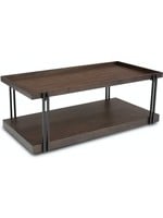 FLEXSTEEL PRAIRIE RECTANGULAR COFFEE TABLE W/ CASTERS