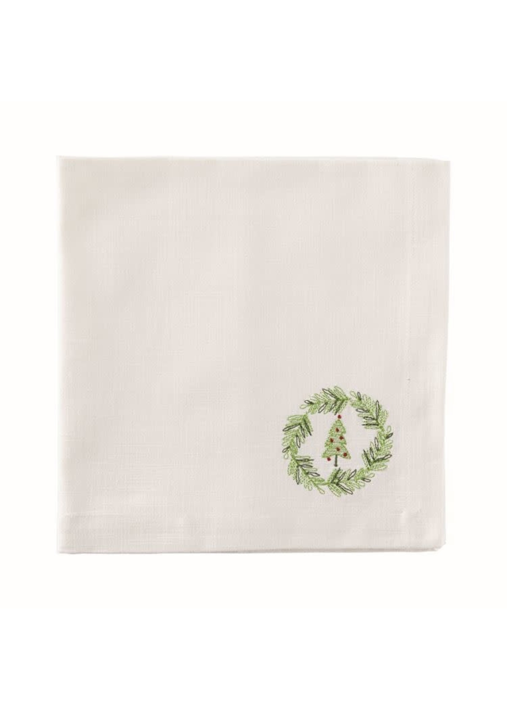HOLIDAY TREE EMB NAPKIN