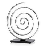 TORRE & TAGUS Silver Swirl Aluminum Decor Sculpture