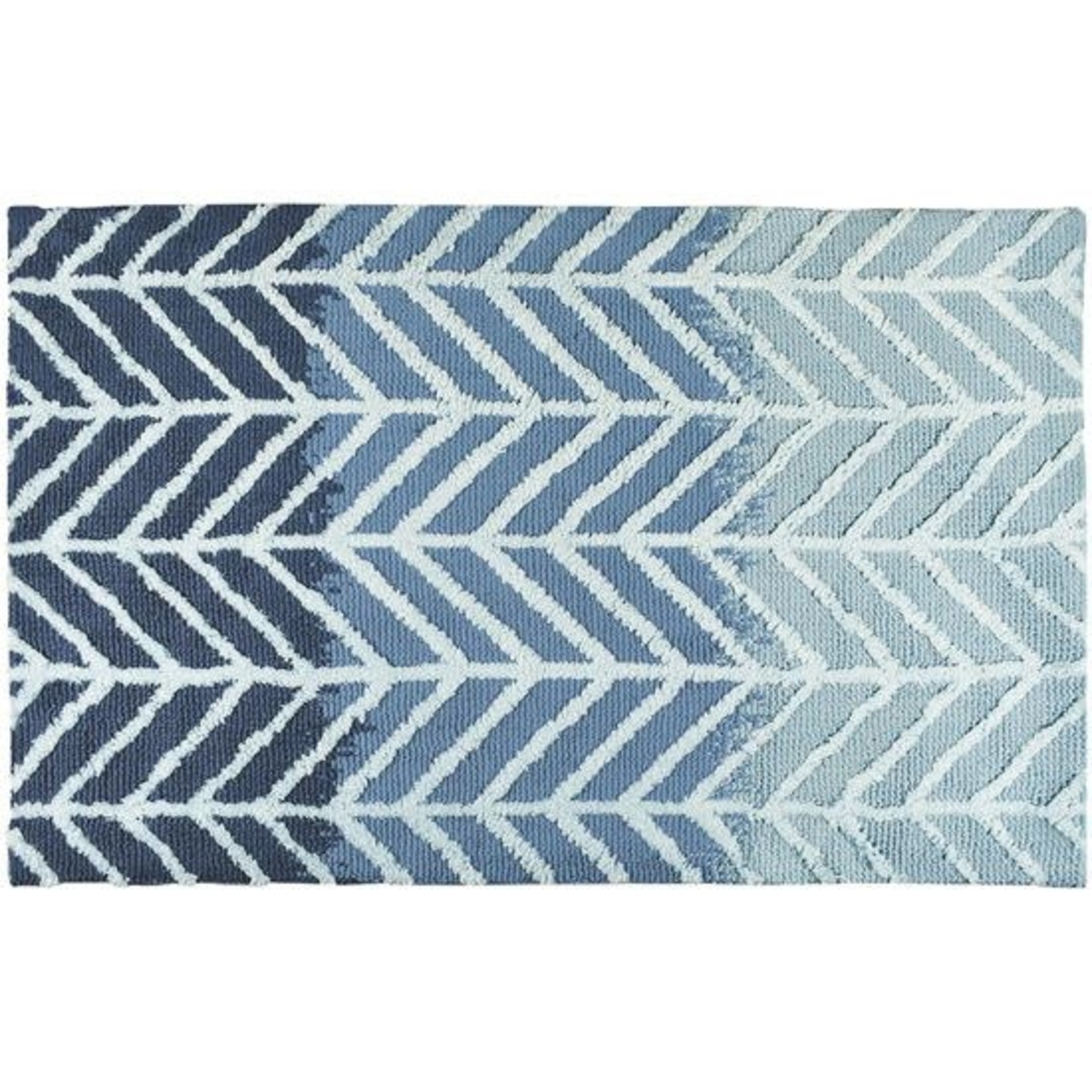 STRAIGHT & ARROWS BLUE RUG