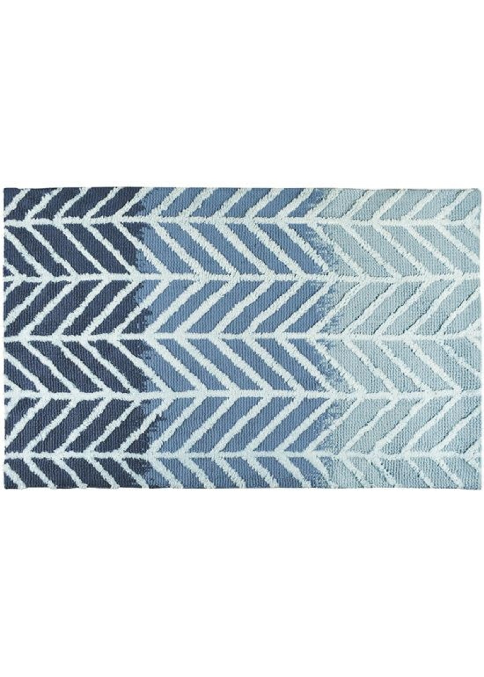 STRAIGHT & ARROWS BLUE RUG