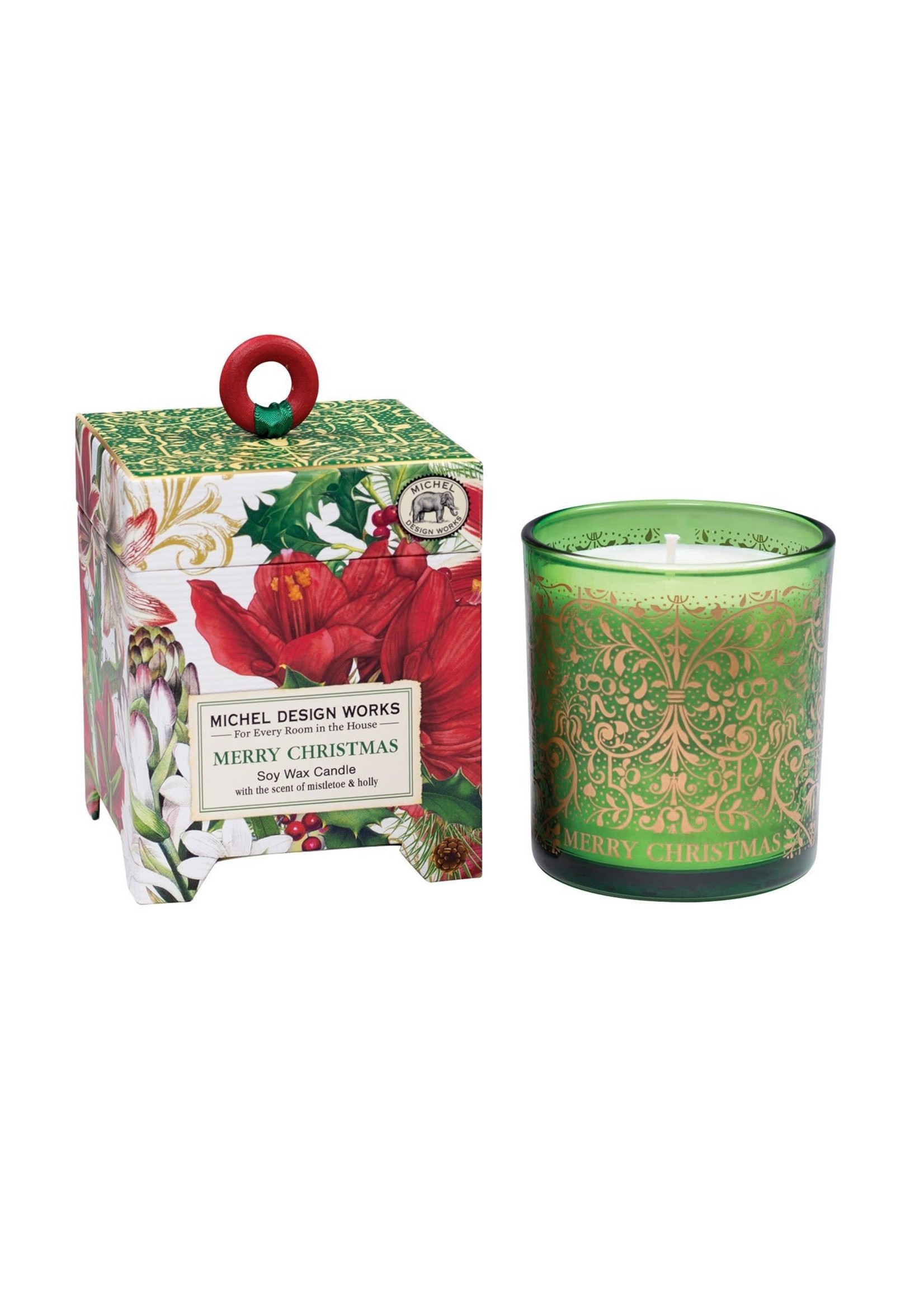 MICHELE DESIGN WORKS MERRY CHRISTMAS SOY WAX CANDLE