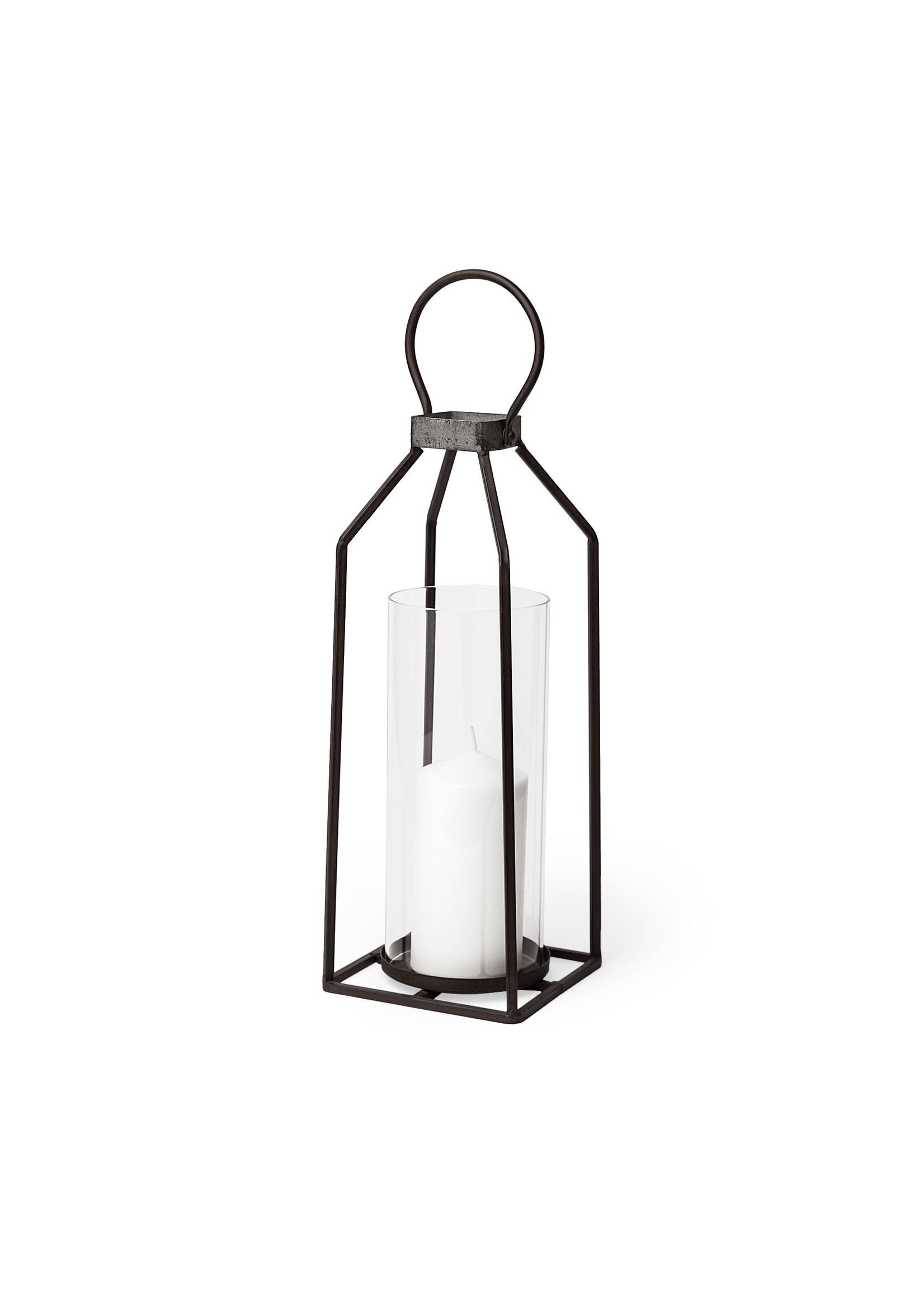 MERCANA KINGSTON II SMALL RUSTIC METAL CANDLE HOLDER
