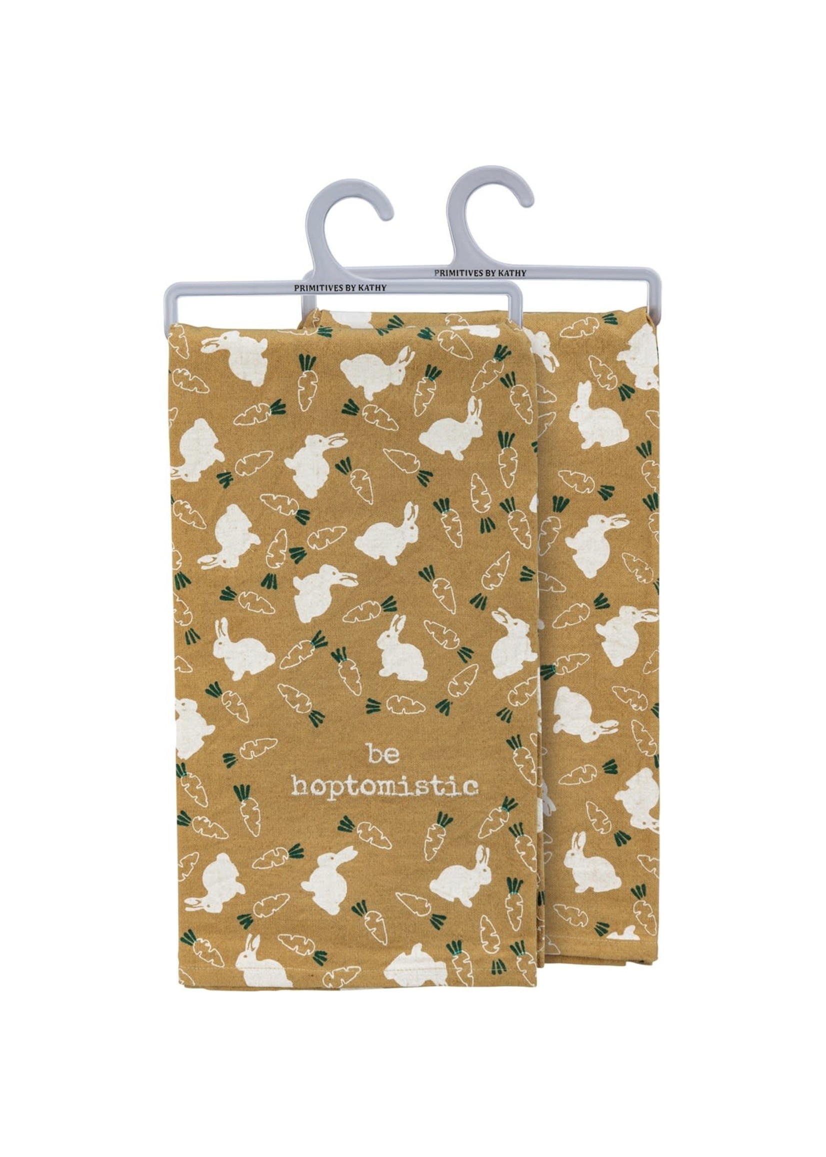 PRIMITIVES BY KATHY HOPTOMISTIC KITCHEN TOWEL