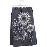 PRIMITIVES BY KATHY YOU ARE MY SUNSHINE KITCHEN TOWEL