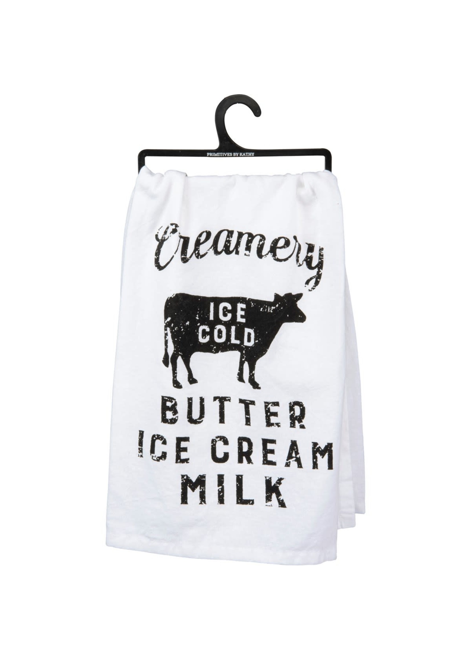 PRIMITIVES BY KATHY CREAMERY KITCHEN TOWEL