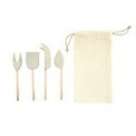 CREATIVE COOP STAINLESS STEEL CHEESE SERVERS S/4