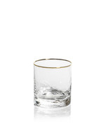 ZODAX NEGRONI HAMMERED DOF W GOLD RIM