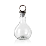 ZODAX HAMMERED DECANTER W IRON STOPPER