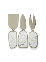ZODAX AMALFI -WHITE, SET OF 3 CHEESE TOOL SET