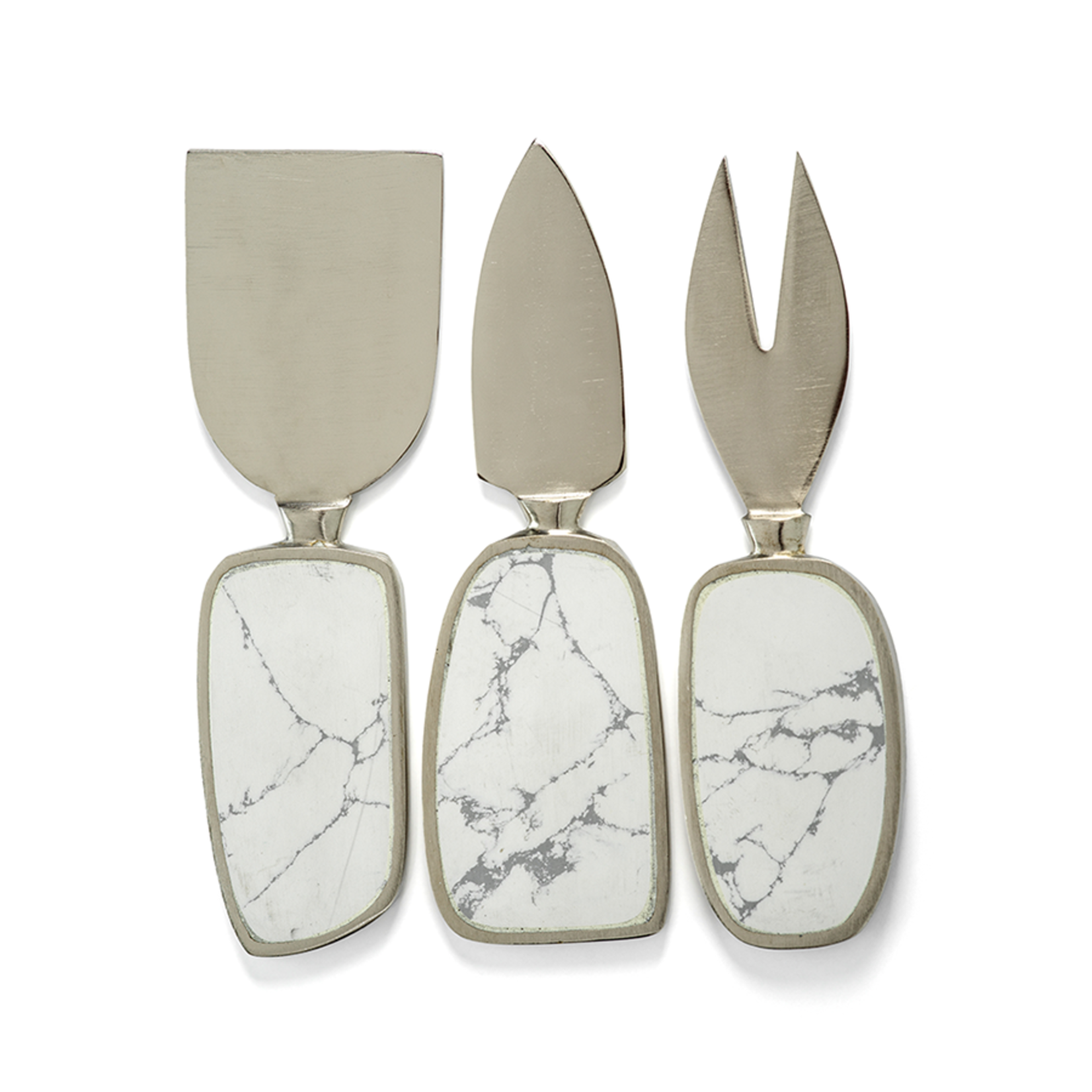 ZODAX AMALFI -WHITE, SET OF 3 CHEESE TOOL SET