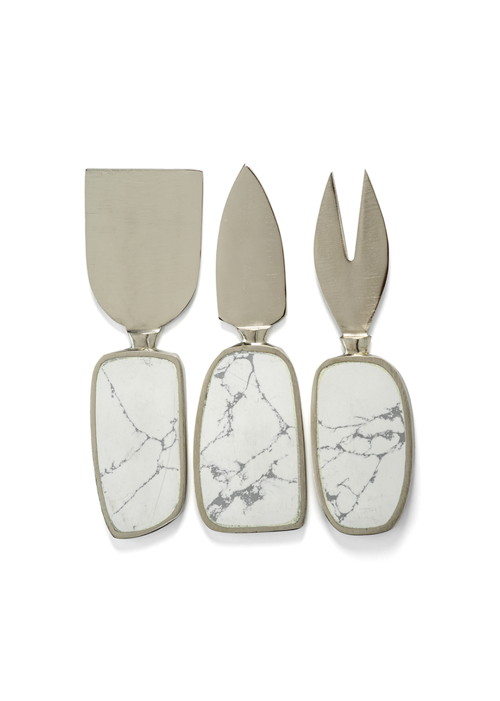 ZODAX AMALFI -WHITE, SET OF 3 CHEESE TOOL SET