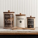PRIMITIVES BY KATHY FARMHOUSE CANISTER SET