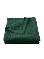 HIEND ACCENTS FULL/QUEEN, STONEWASHED EMERALD COTTON VELVET QUILT