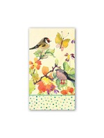 MICHELE DESIGN WORKS BIRDS & BUTTERFLIES HOSTESS NAPKIN