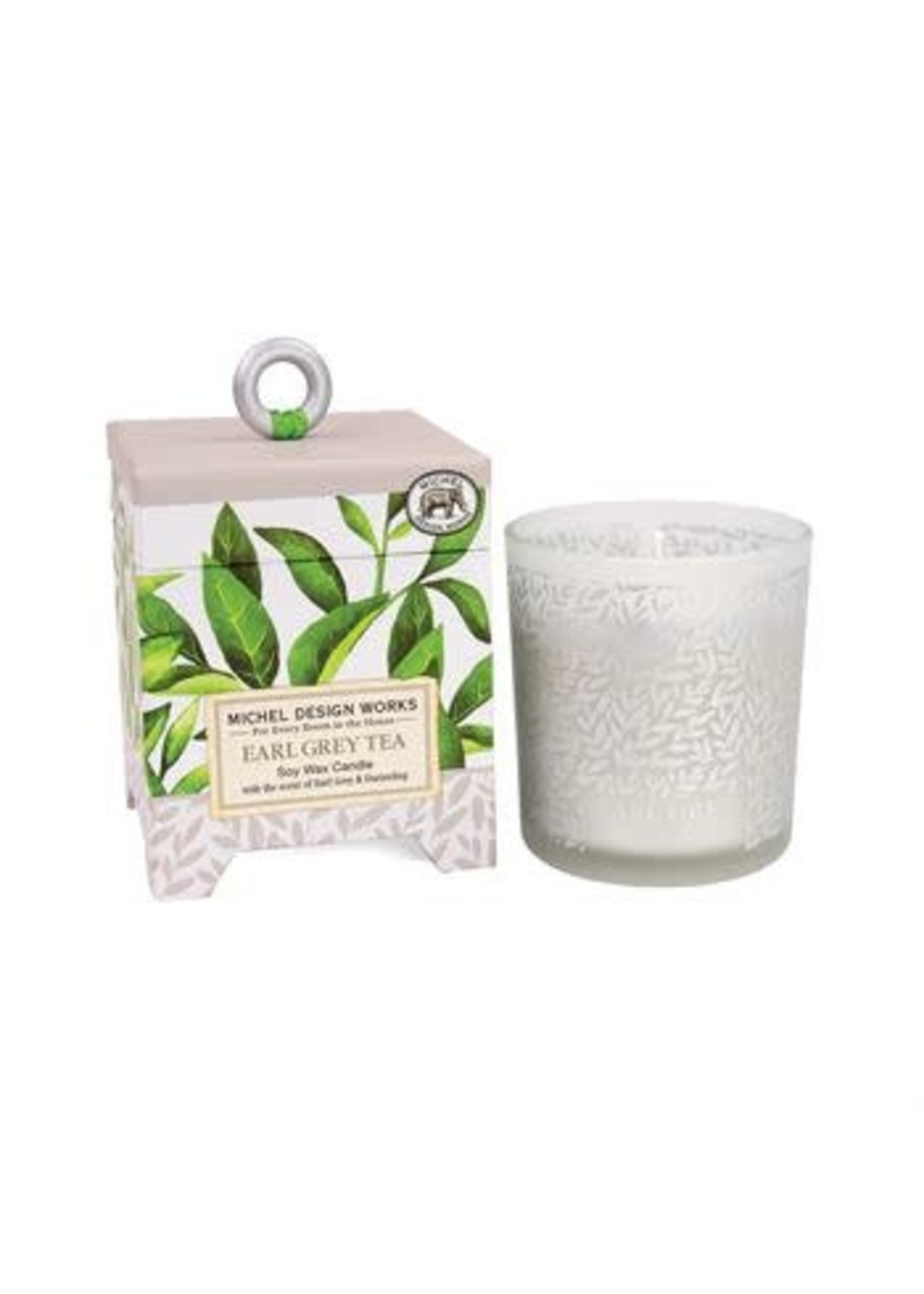 MICHELE DESIGN WORKS EARL GREY TEA SOY CANDLE 6.5 OZ