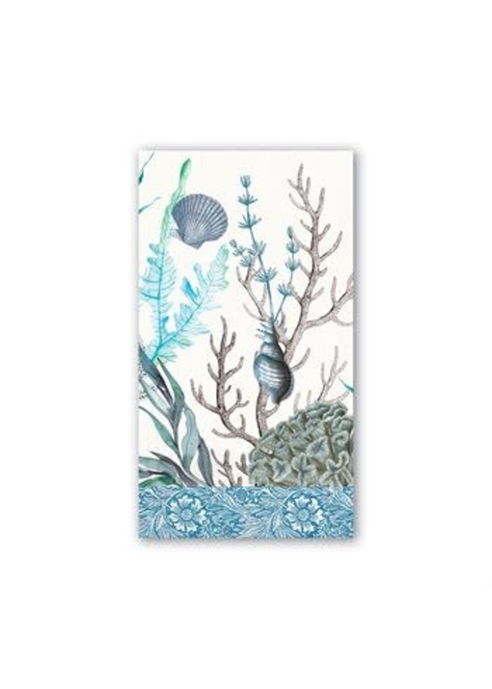MICHELE DESIGN WORKS OCEAN TIDE HOSTESS NAPKIN