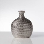 TORRE & TAGUS HELIO SMALL HAMMERED CERAMIC URN VASE