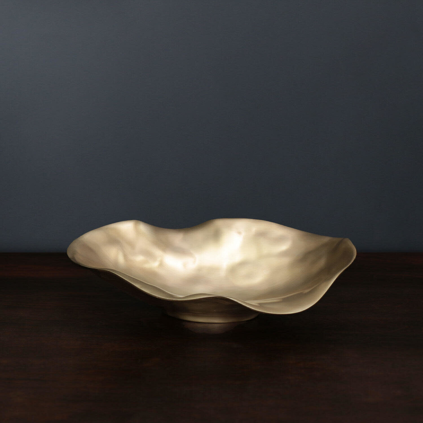 MAIA OVAL BOWL, GOLD MD