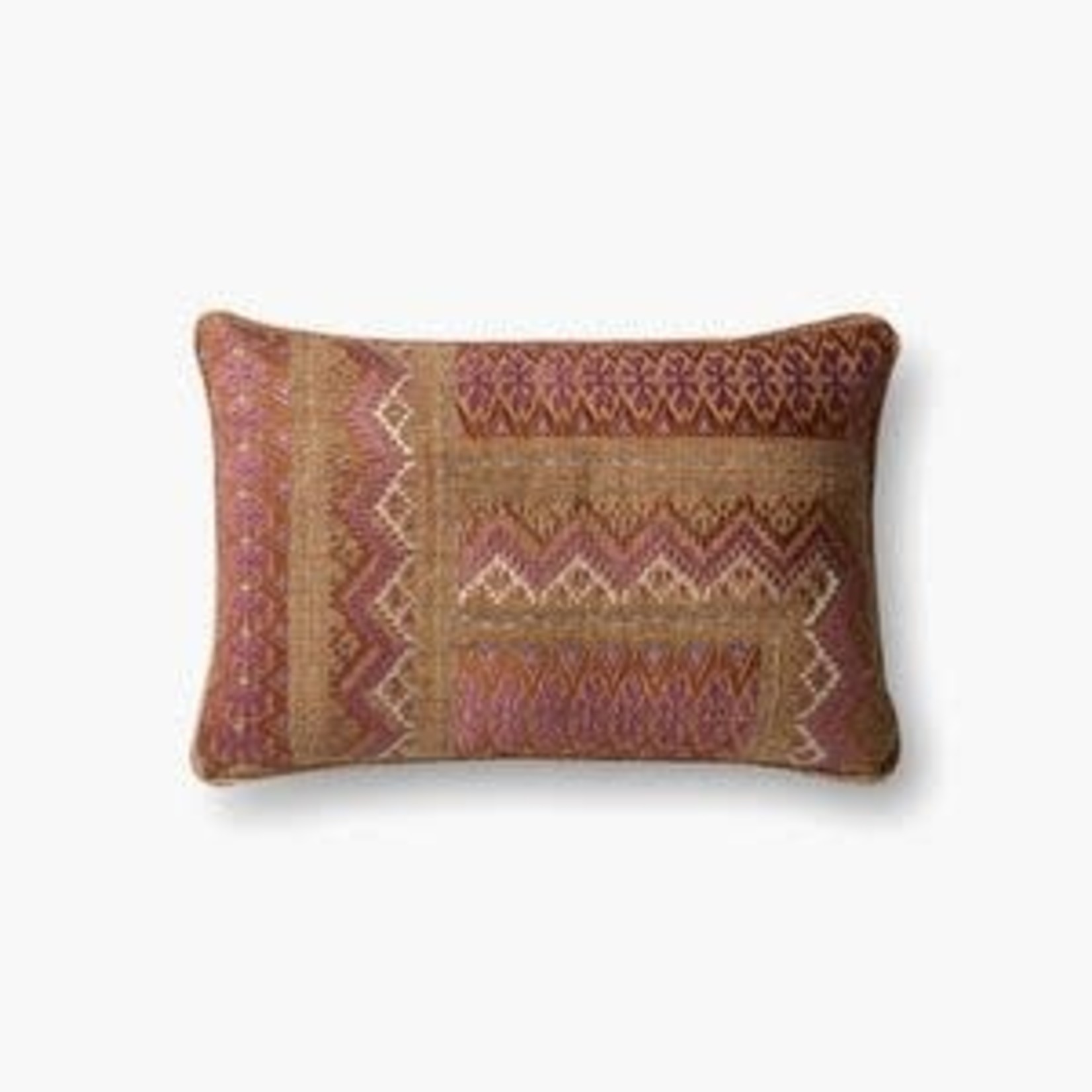 LOLOI 22 x 22 PINK/RUST PILLOW