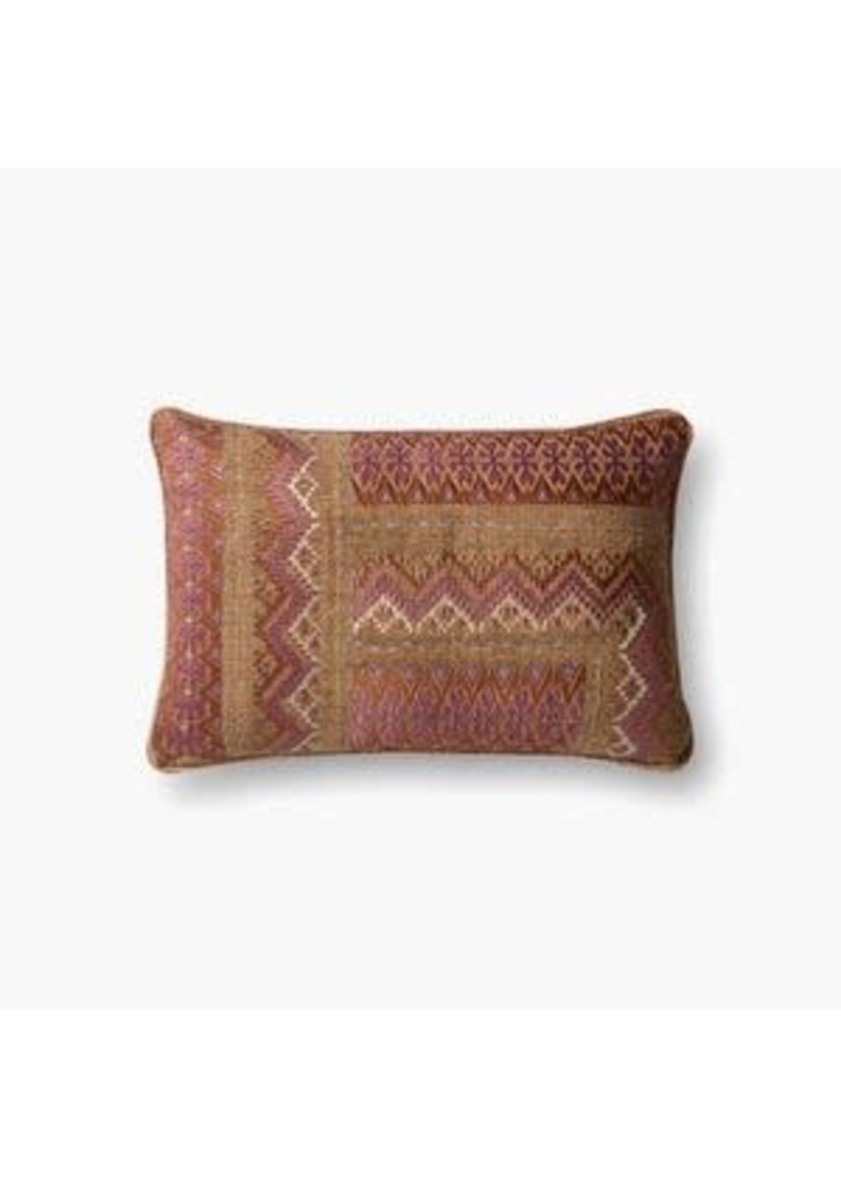 LOLOI 22 x 22 PINK/RUST PILLOW