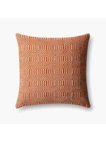 LOLOI 22 x 22 ORANGE/IVORY PILLOW