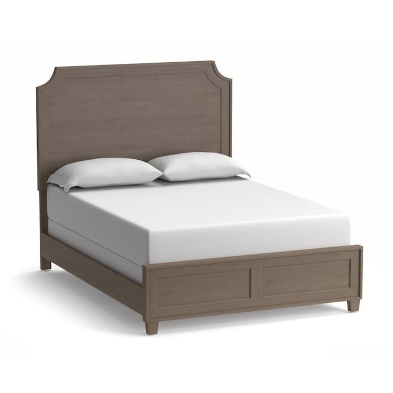 BASSETT QUEEN, VENTURA SHELL WHITE COMPLETE PANEL BED