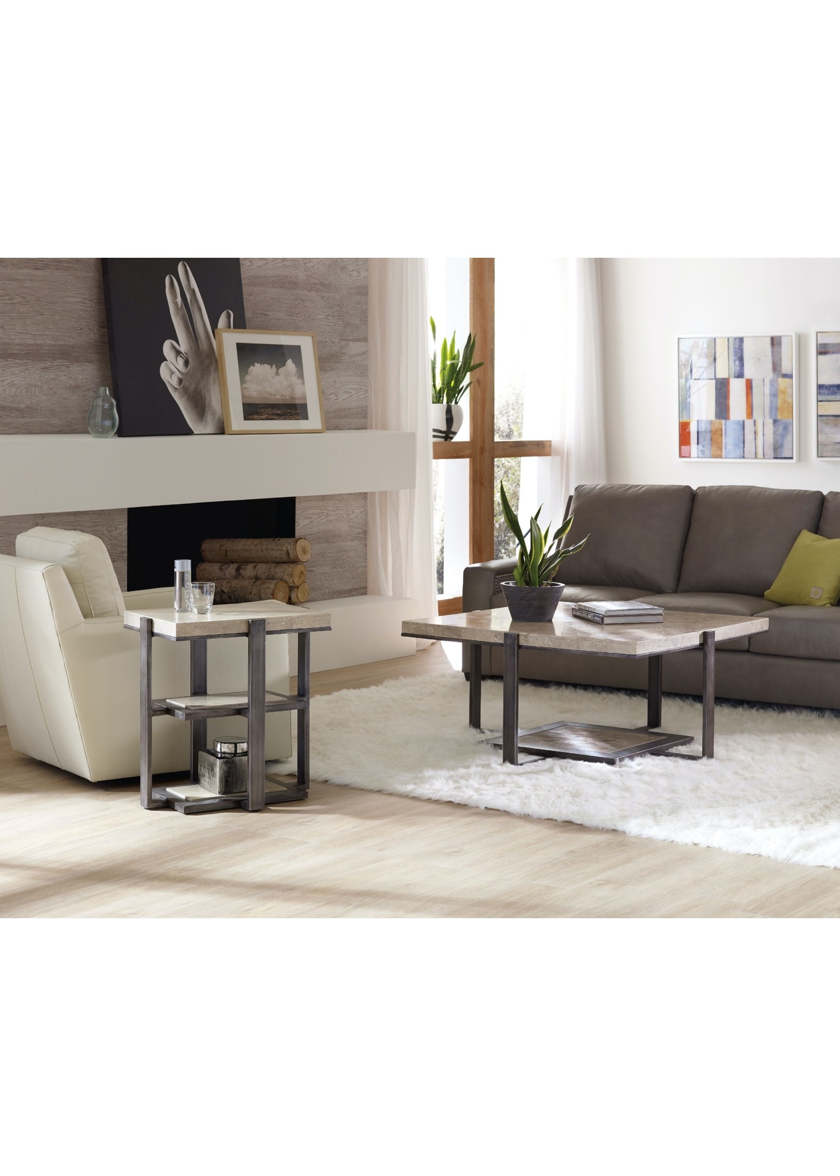 HOOKER FURNITURE SQUARE COCKTAIL TABLE
