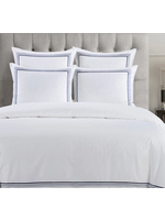 HIEND ACCENTS QUEEN NAVY EMBROIDERED BORDER DUVET