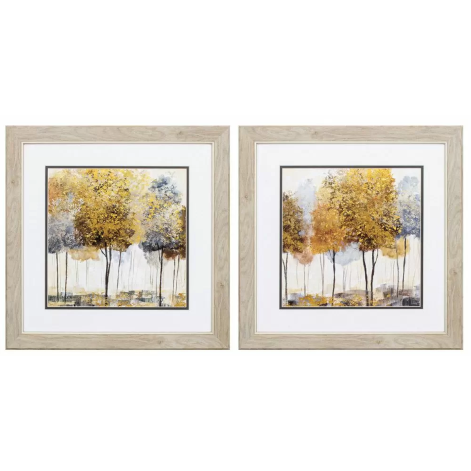PROPAC IMAGES GOLDEN TREES MATTED PRINT S/2