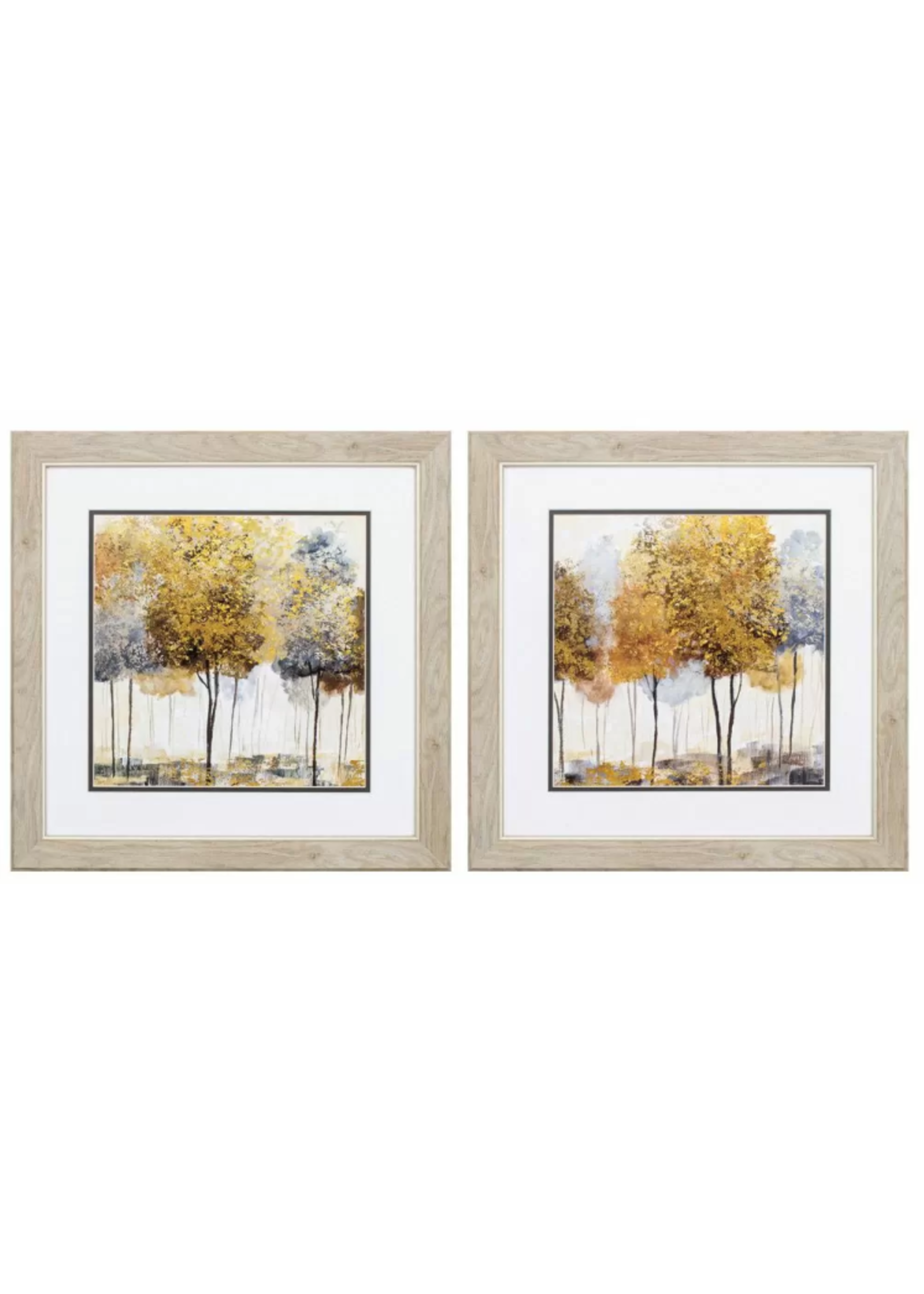 PROPAC IMAGES GOLDEN TREES MATTED PRINT S/2