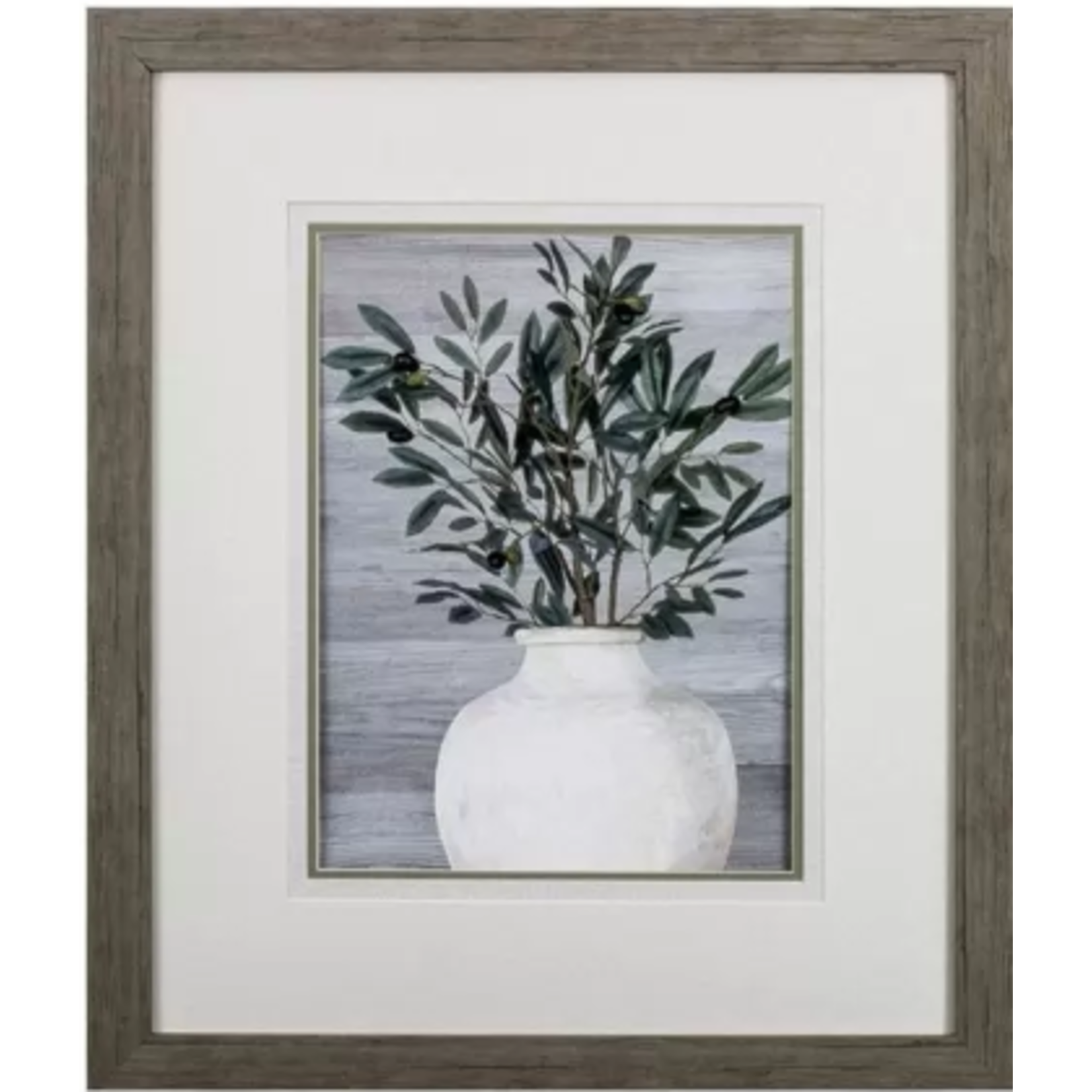 PROPAC IMAGES WHITE VASE DOUBLE MATTED IMAGES