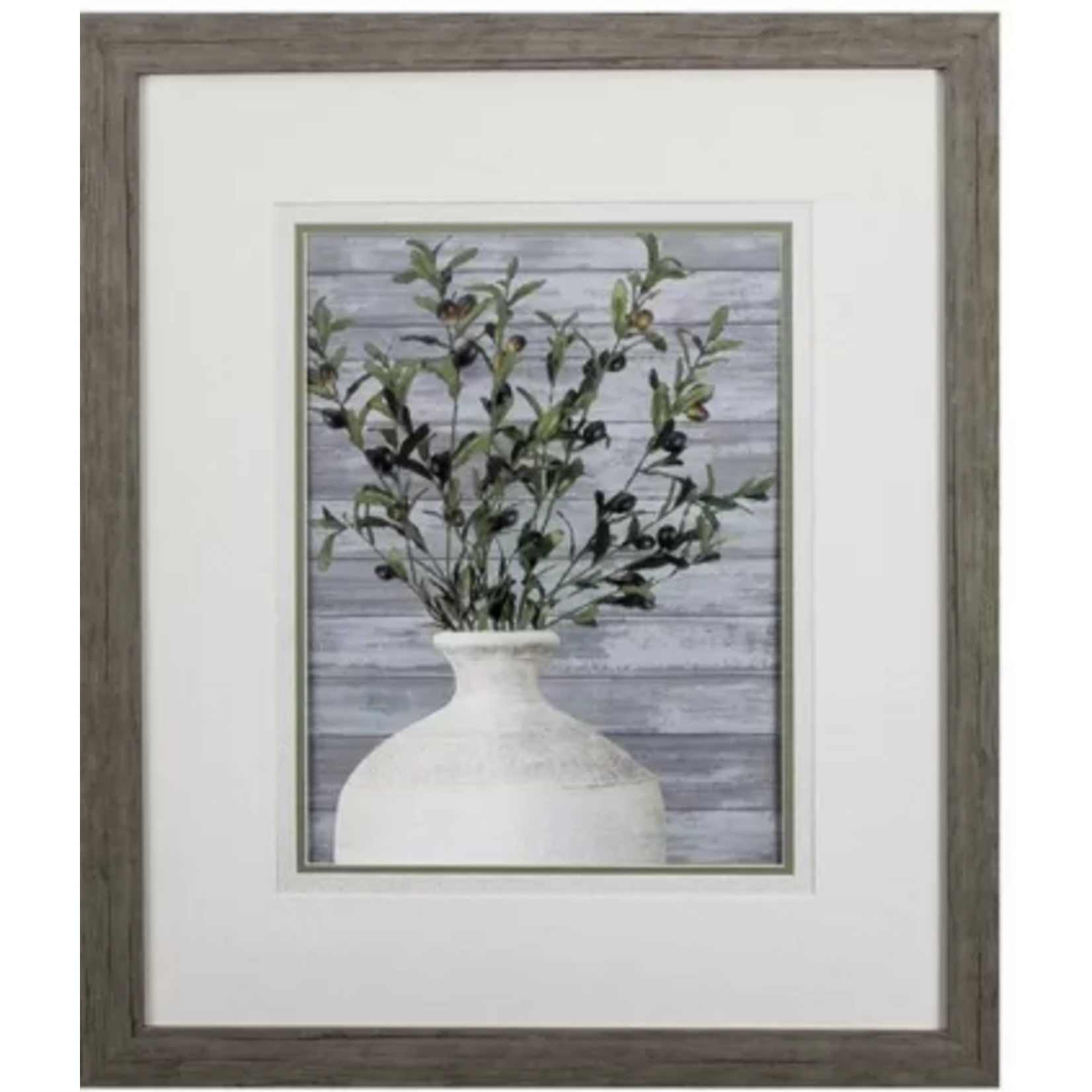PROPAC IMAGES WHITE VASE DOUBLE MATTED IMAGES