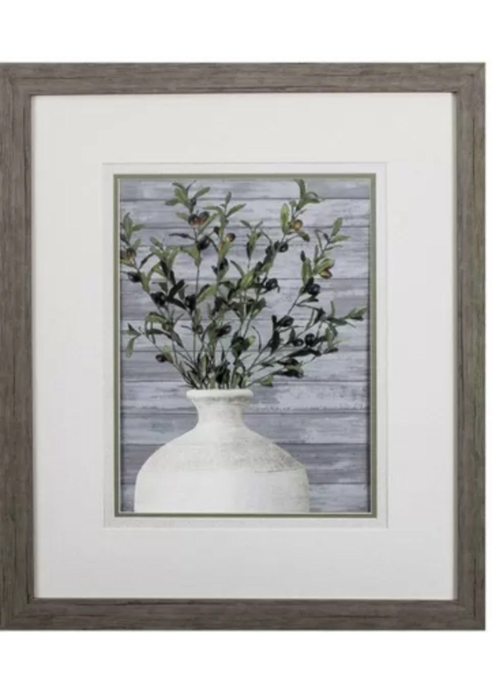 PROPAC IMAGES WHITE VASE DOUBLE MATTED IMAGES