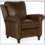 BRADINGTON YOUNG RICHARDSON HIGH LEG RECLINER - BROWN (QS)