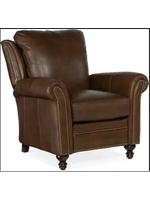 BRADINGTON YOUNG RICHARDSON HIGH LEG RECLINER - BROWN (QS)