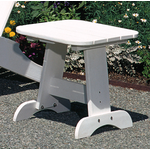 SEASIDE CASUAL WHITE ADIRONDACK END TABLE