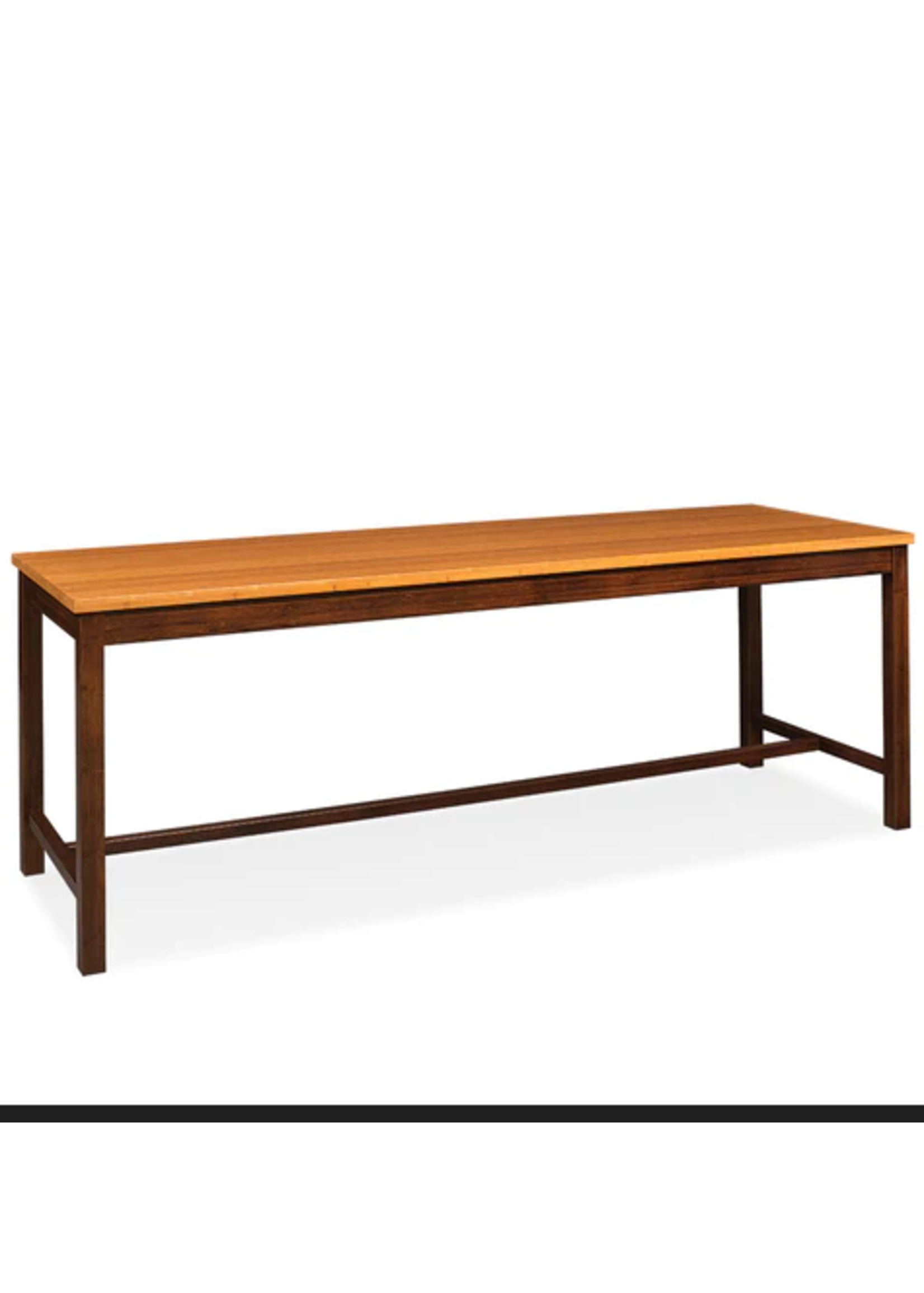 SIMPLY AMISH 32 X 48 TWO TONE BAMBOO TOP COMMUNITY TABLE