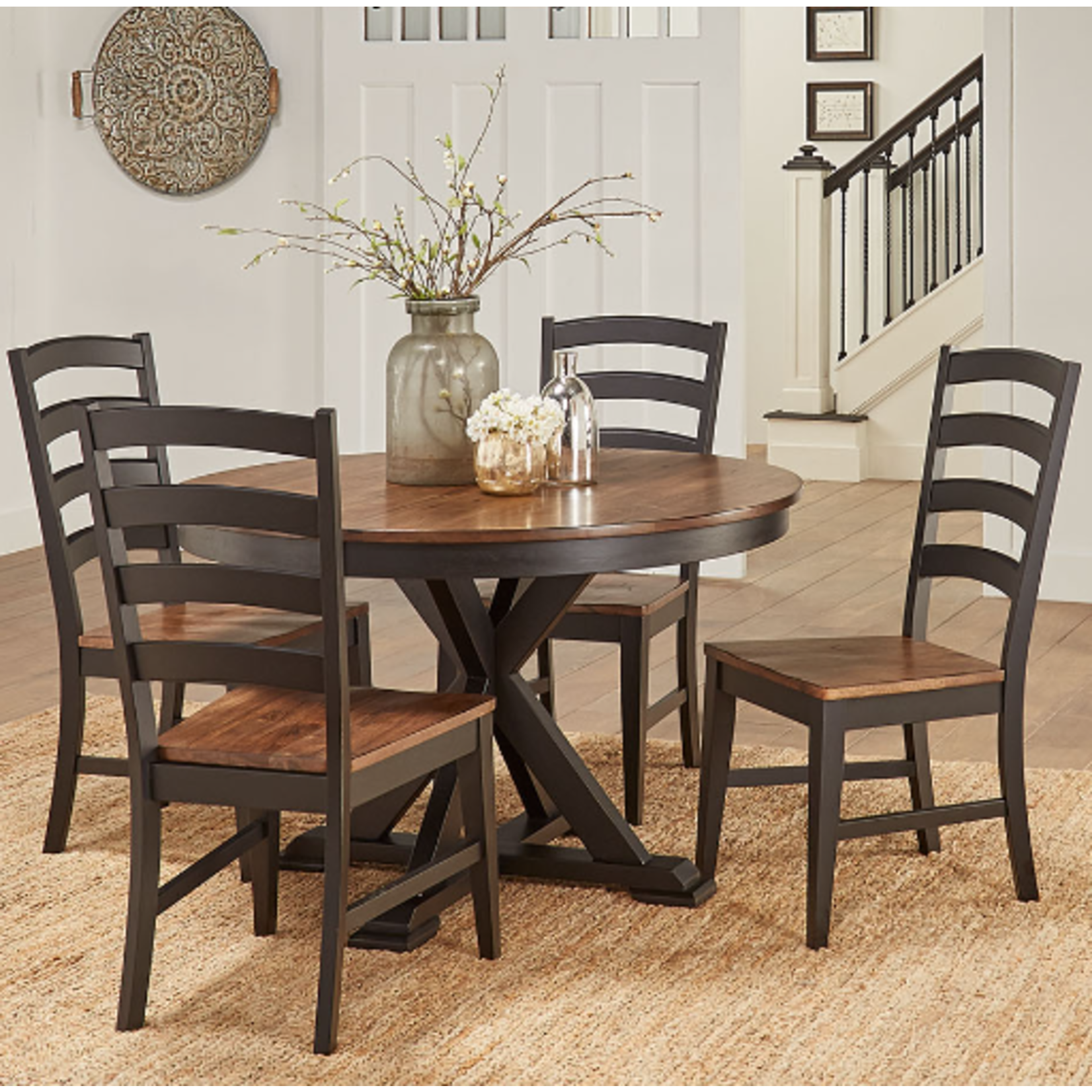 A-AMERICA STORMY RIDGE 7PC OVAL EXT DINING SET