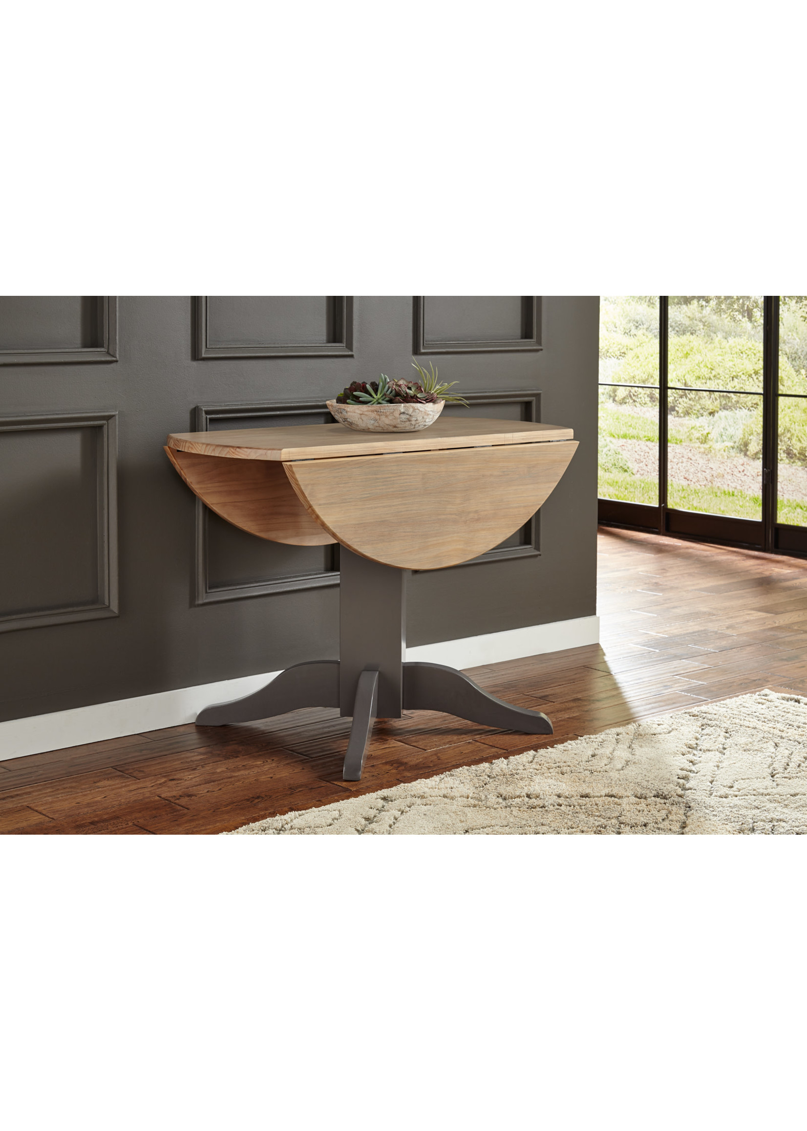 A-AMERICA PORT TOWNSEND 3PC 42" DROP LEAF DINING SET