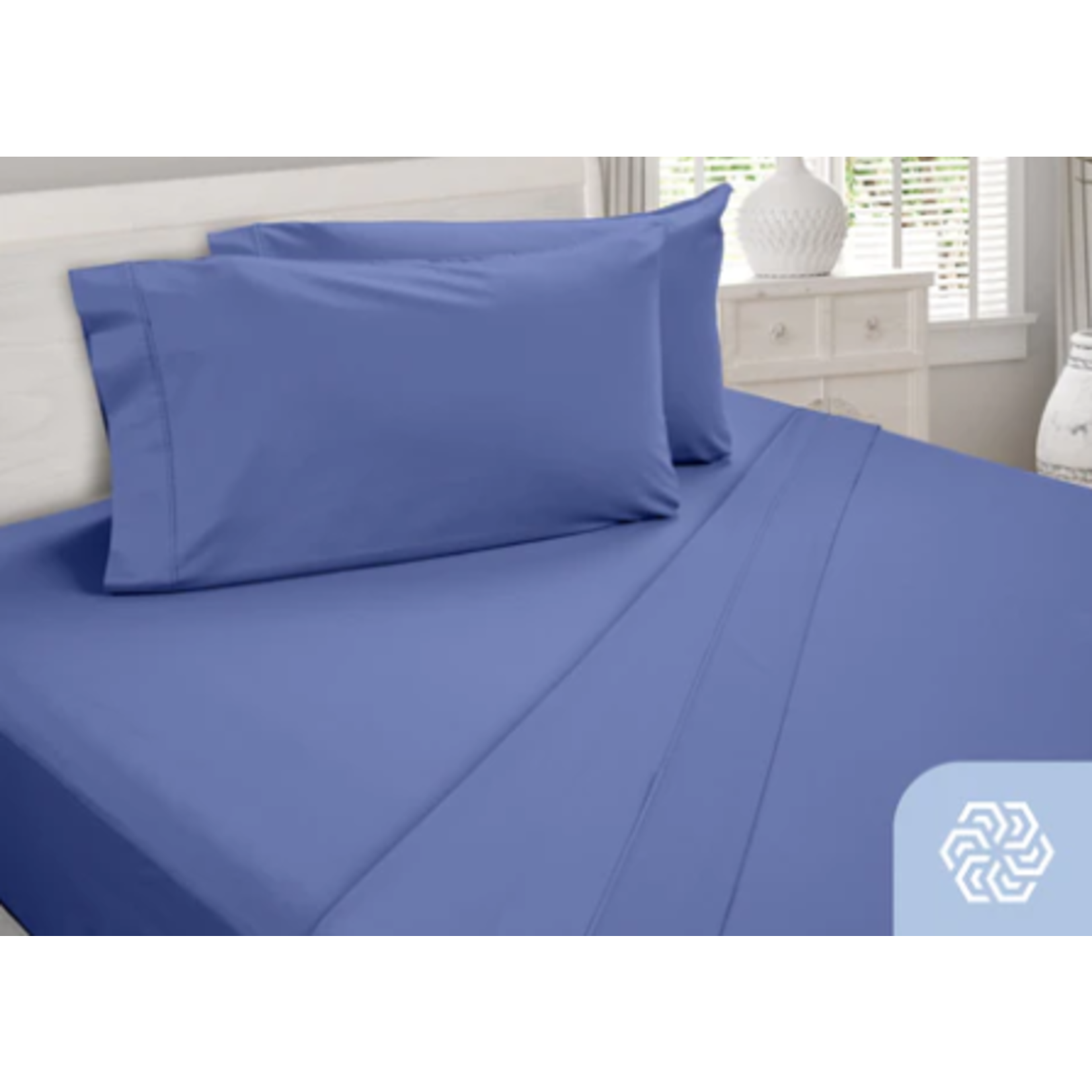 DREAMFIT EGYPTIAN COTTON SHEET SET, KING - BLUE