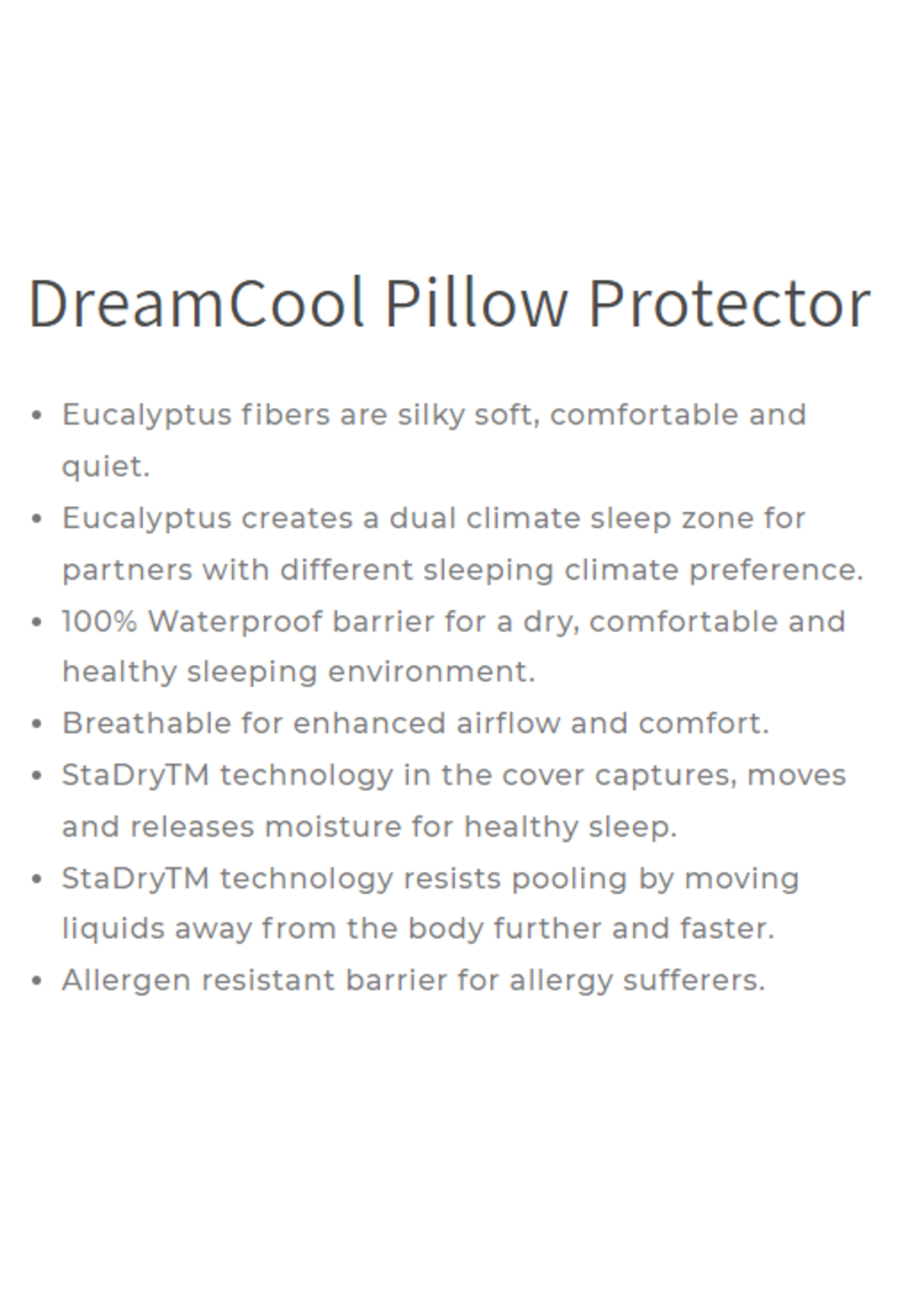 DREAMFIT QUEEN PILLOW PROTECTOR