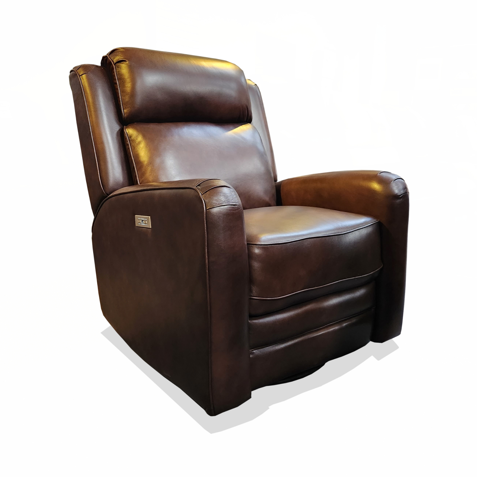 BARCALOUNGER KENNEDY TONYA BROWN BIG & TALL POWER SWIVEL GLIDER W/ POWER HEADREST