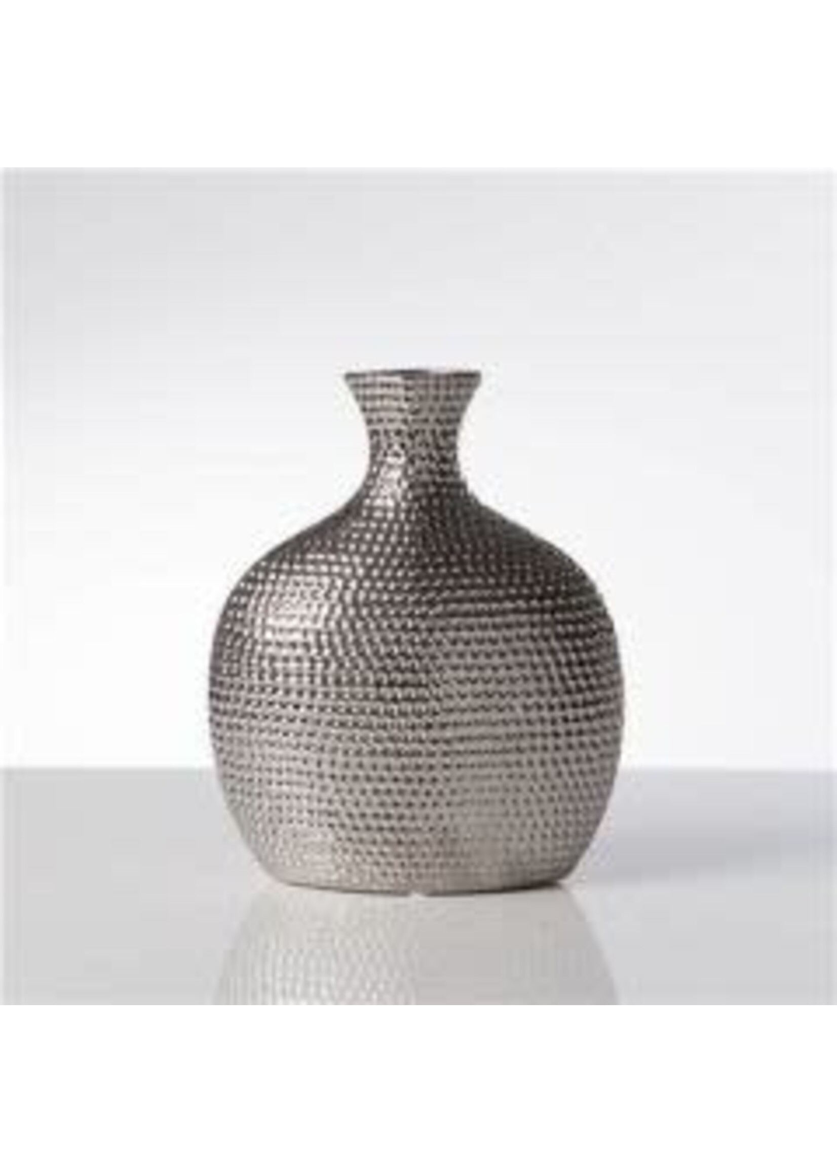 TORRE & TAGUS HELIO HAMMERED CERAMIC URN VASE