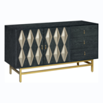 MODERN DIAMOND FRONT CREDENZA