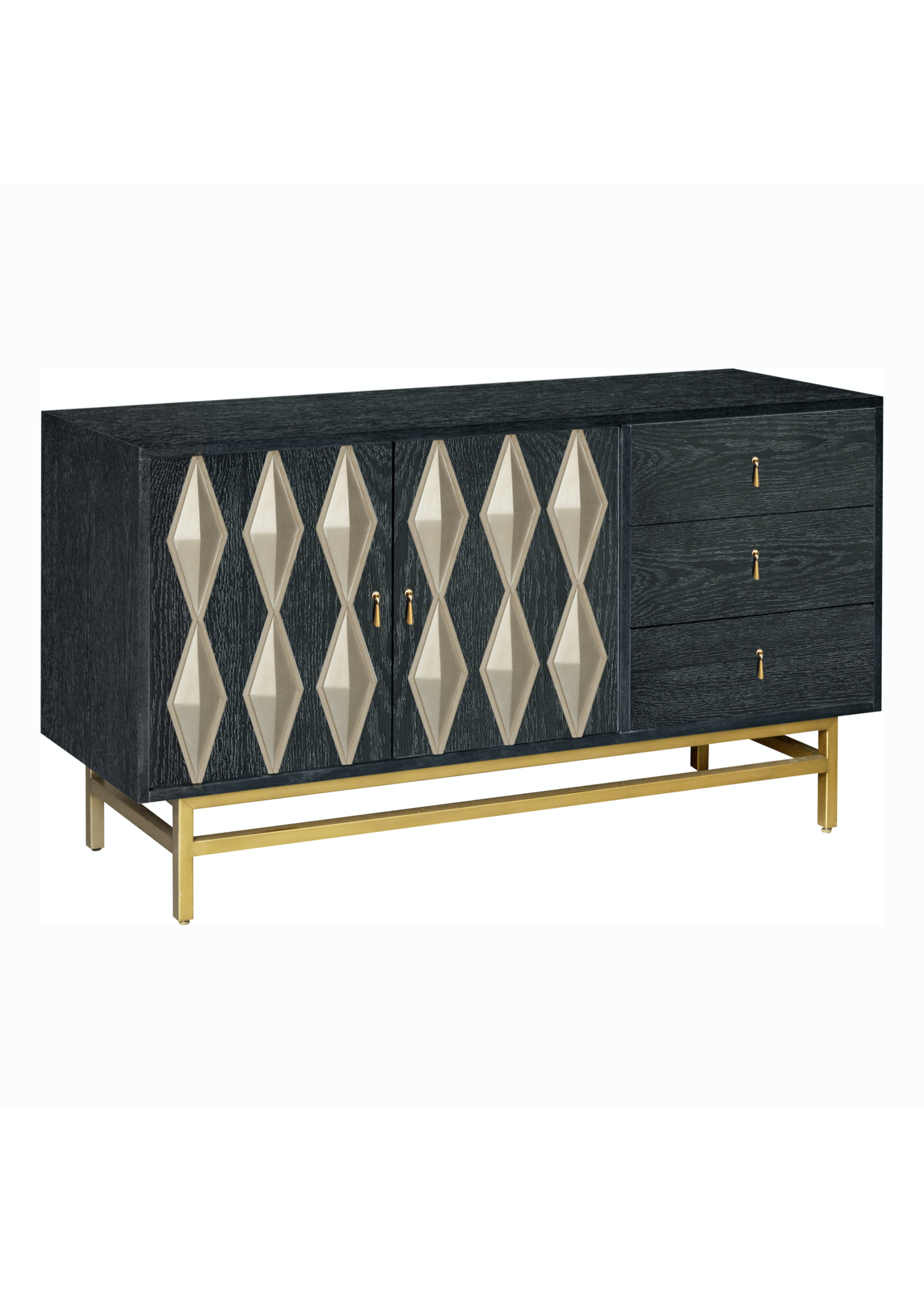 MODERN DIAMOND FRONT CREDENZA