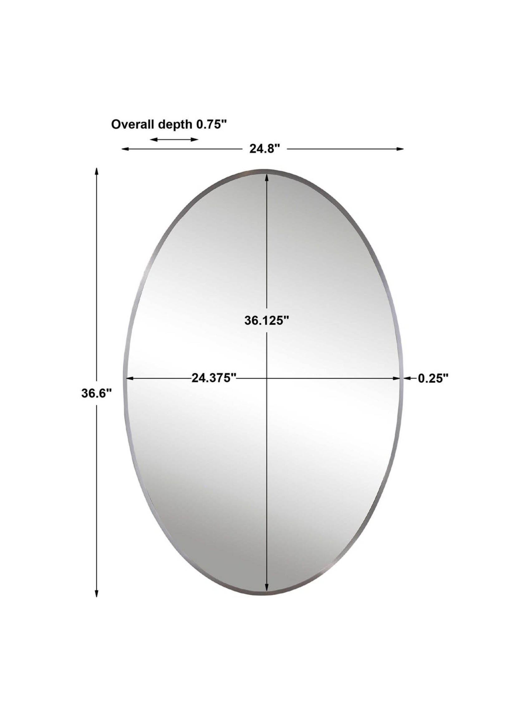 UTTERMOST WILLIAMSON OVAL MIRROR