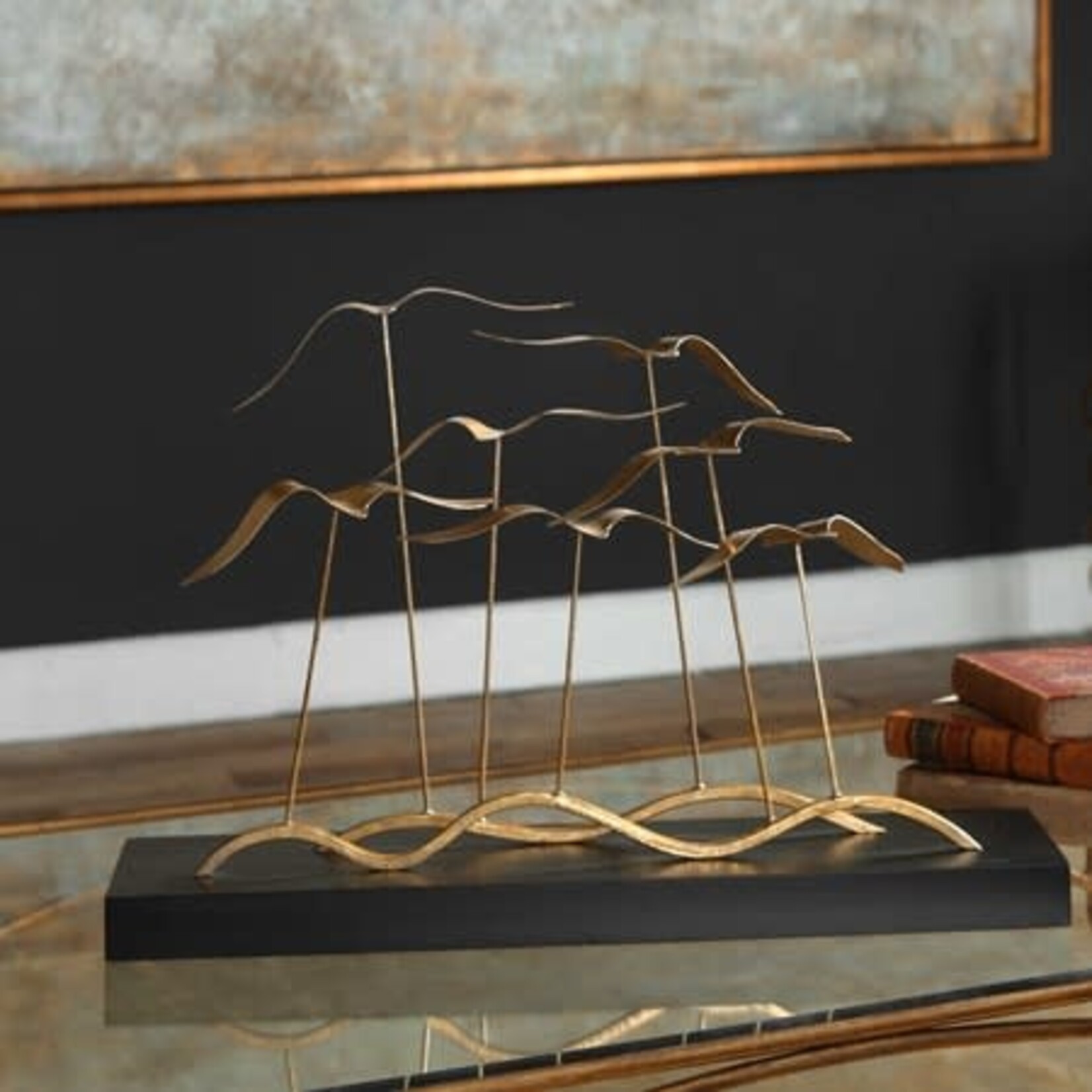 UTTERMOST FLOCK OF SEAGULLS SCULPTURE