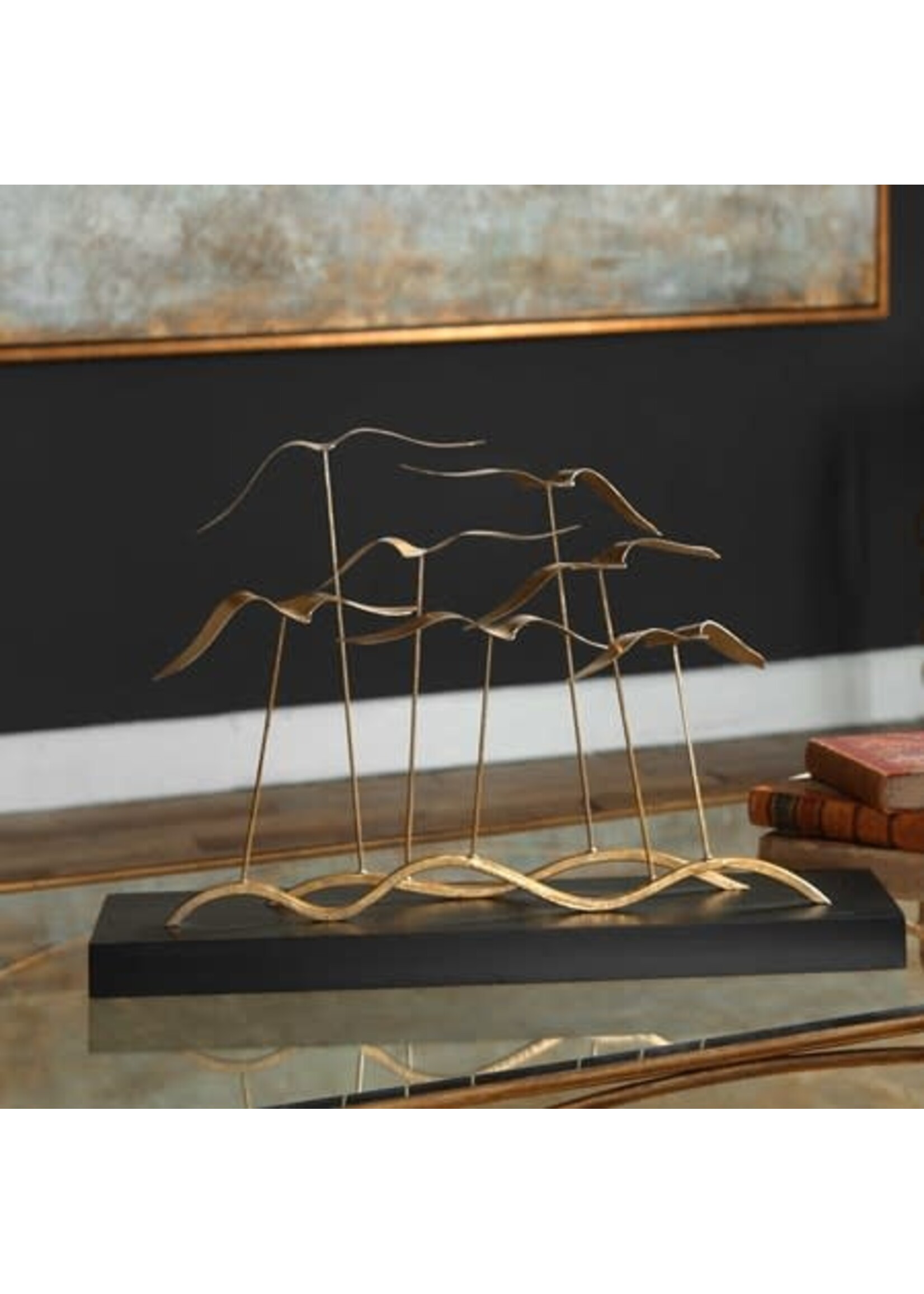 UTTERMOST FLOCK OF SEAGULLS SCULPTURE