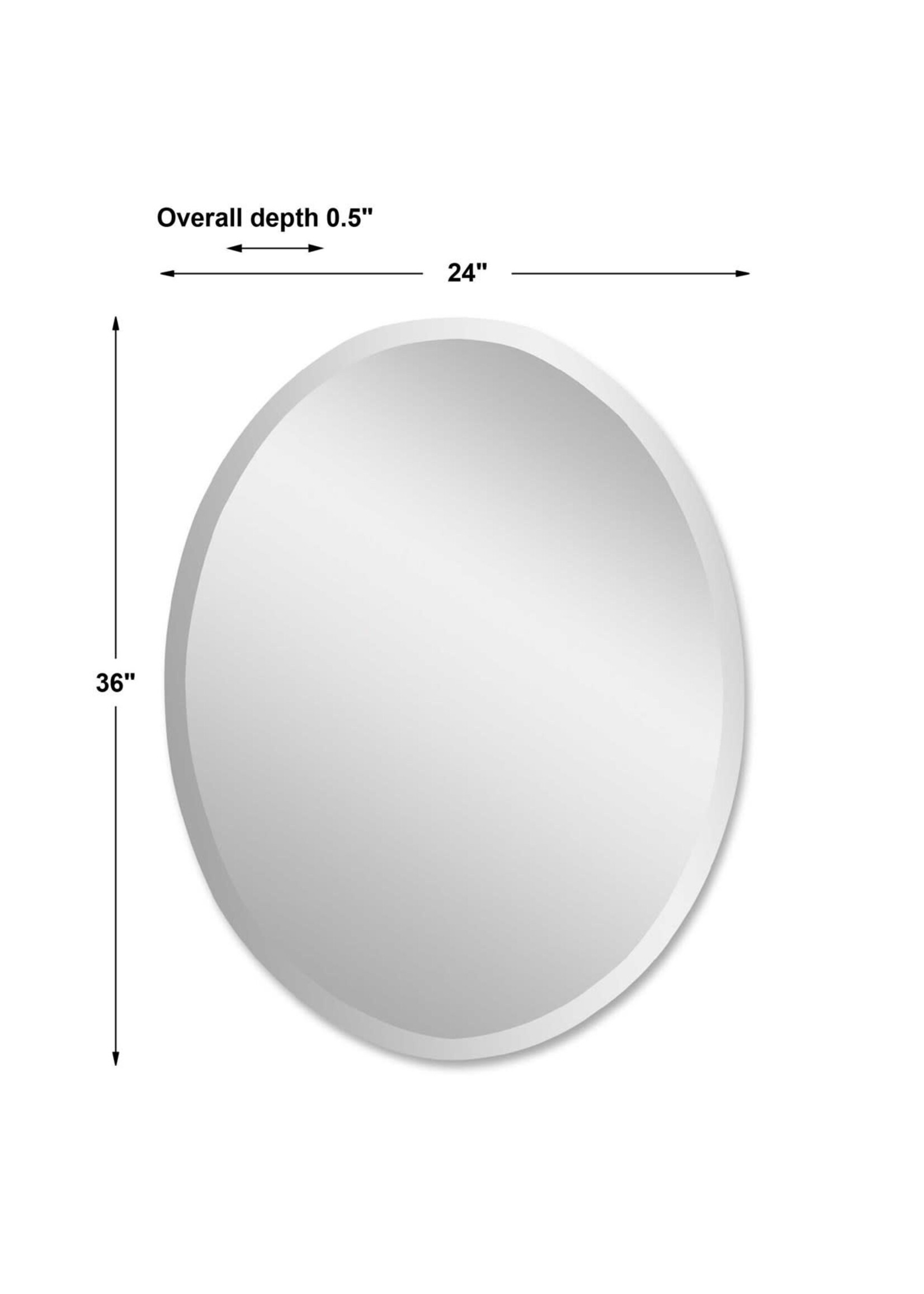 UTTERMOST LARGE OVAL MIRROR